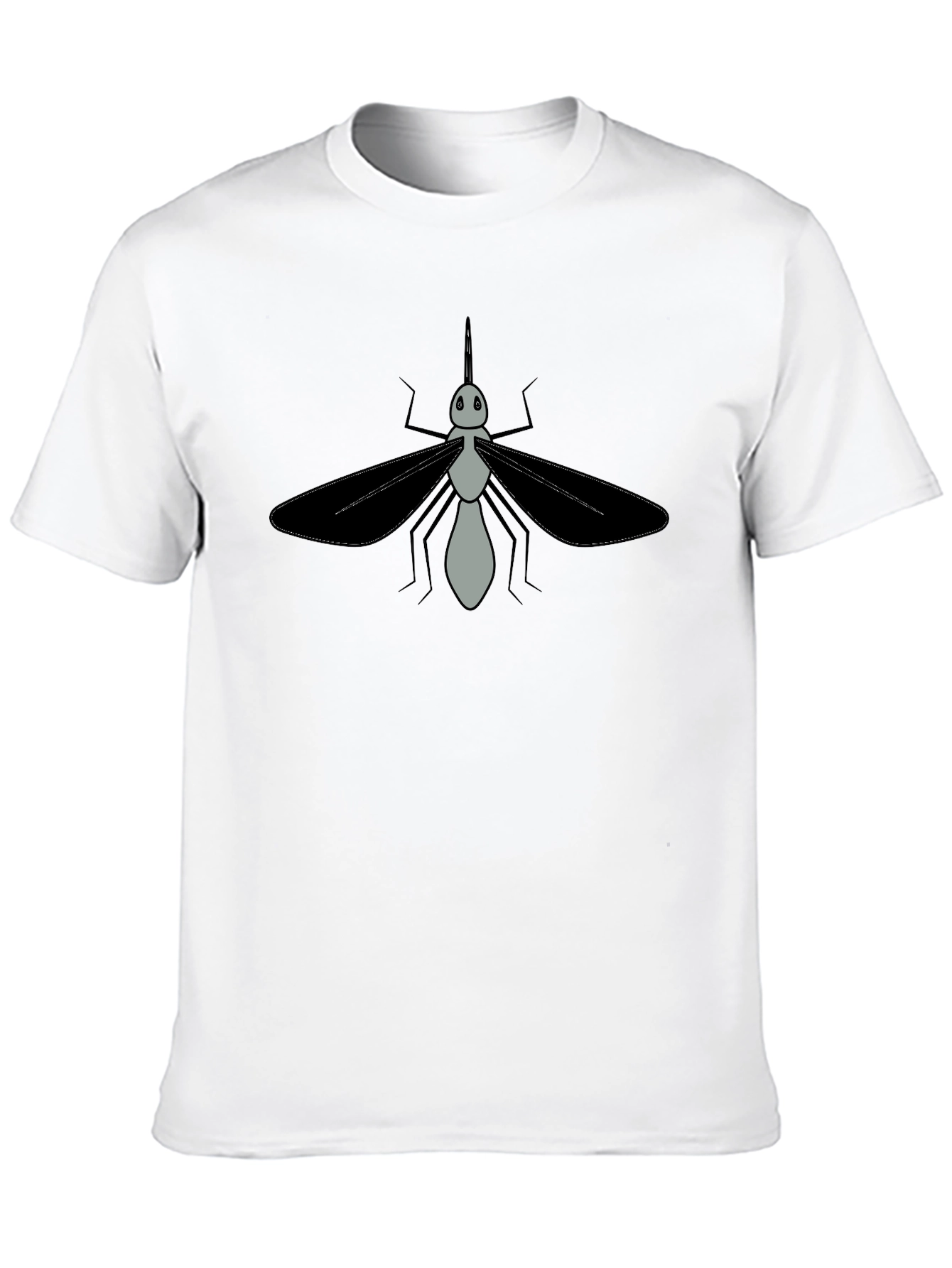 Mosquito Graphic Tee - Black Cotton T-Shirt