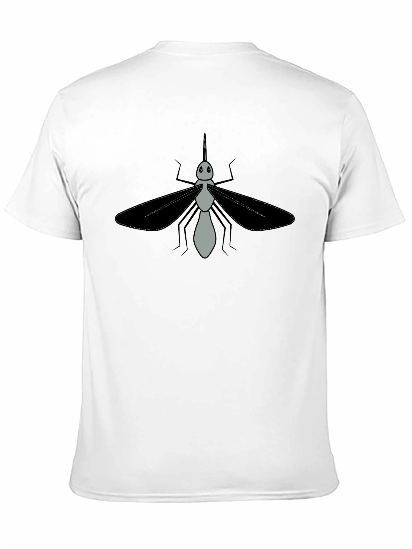 Mosquito Graphic Tee - Black Cotton T-Shirt