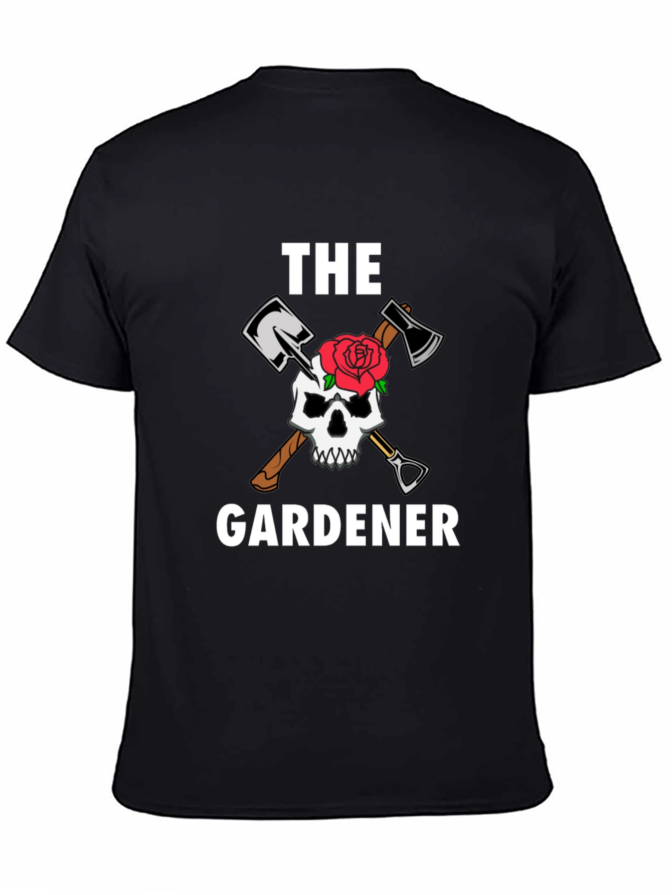 The Gardener T-Shirt - Skull and Tools Graphic Tee