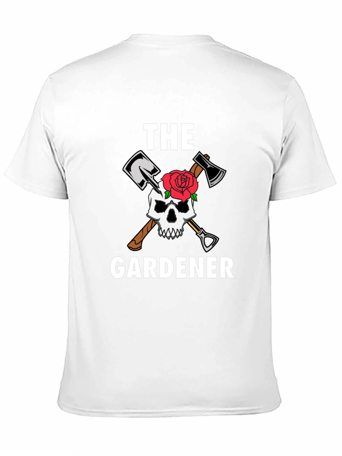 The Gardener T-Shirt - Skull and Tools Graphic Tee