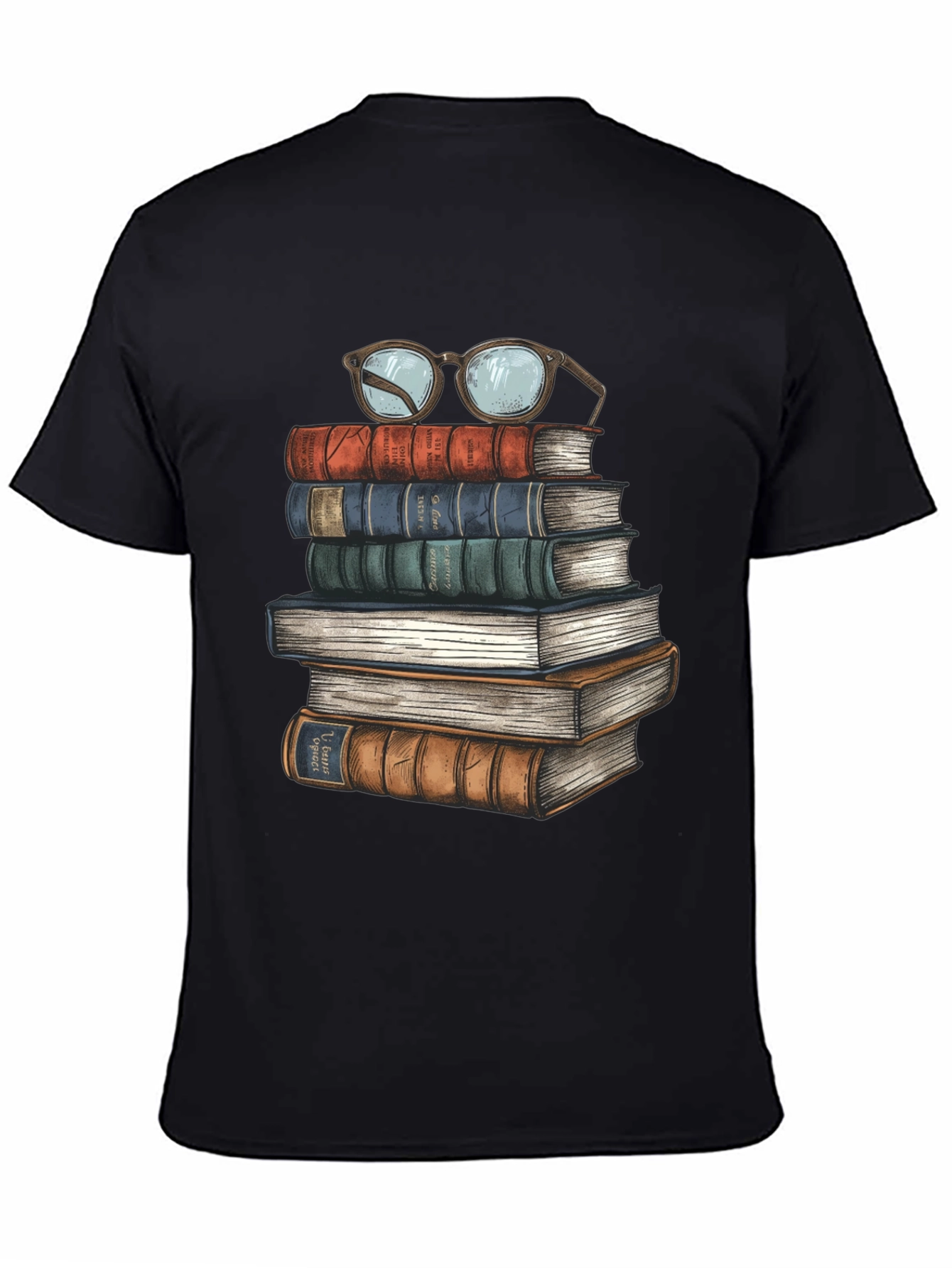 Book Stack T-Shirt - Readers Delight