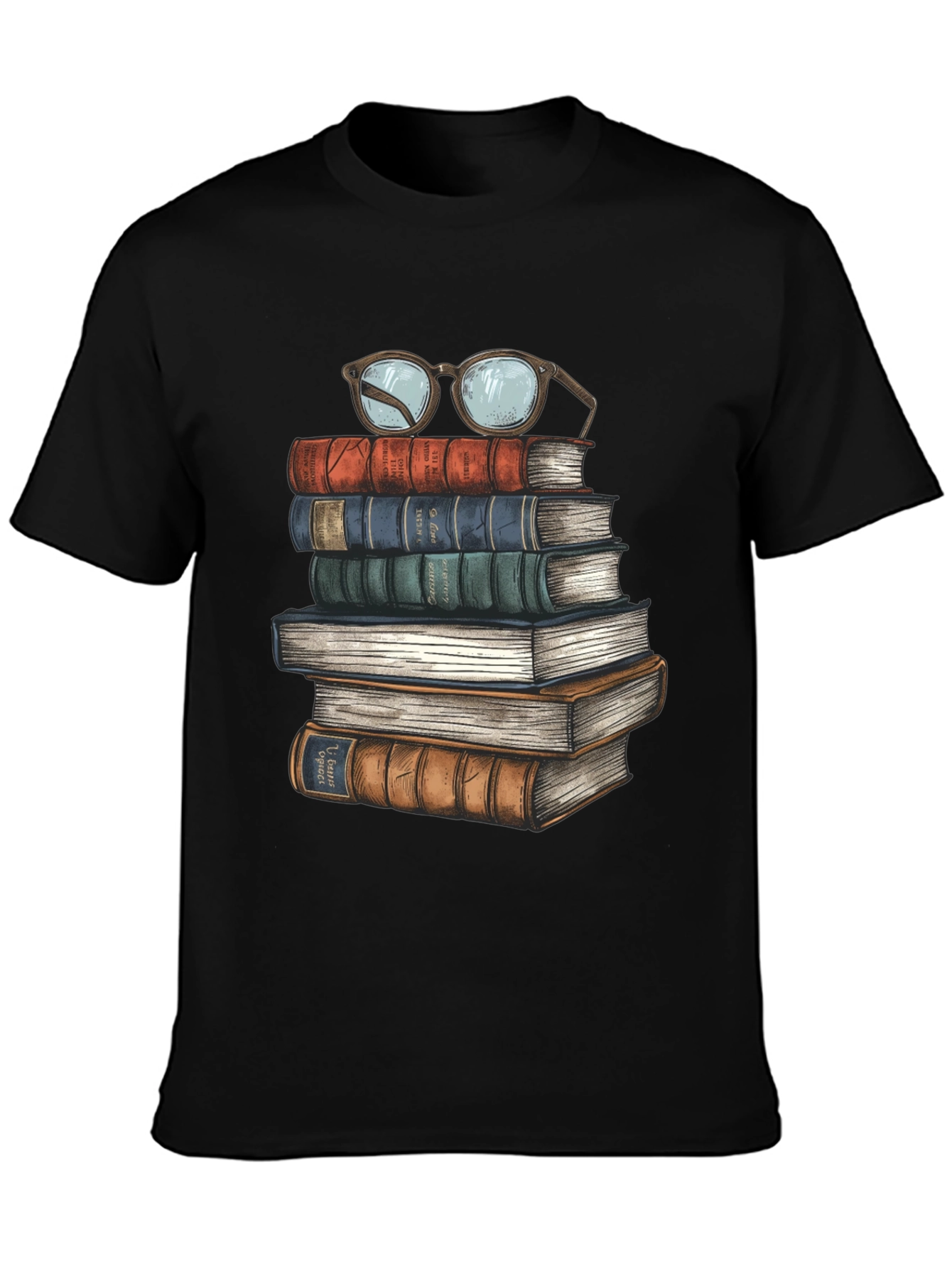 Book Stack T-Shirt - Readers Delight