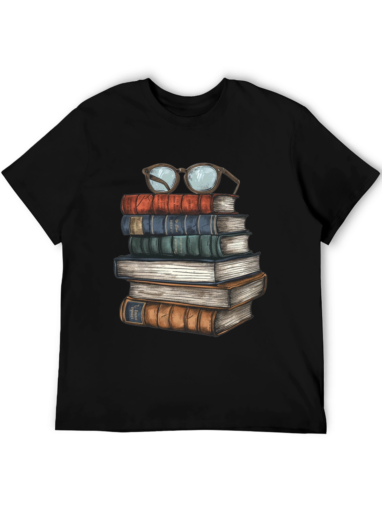 Book Stack T-Shirt - Readers Delight