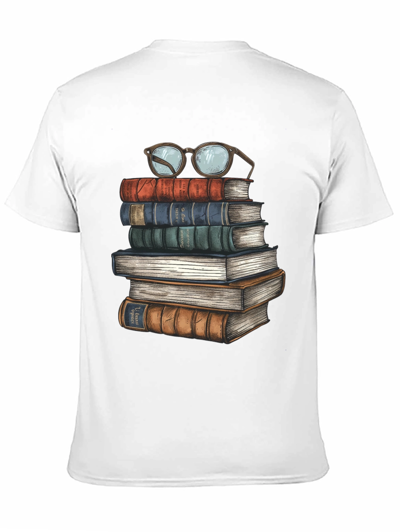 Book Stack T-Shirt - Readers Delight