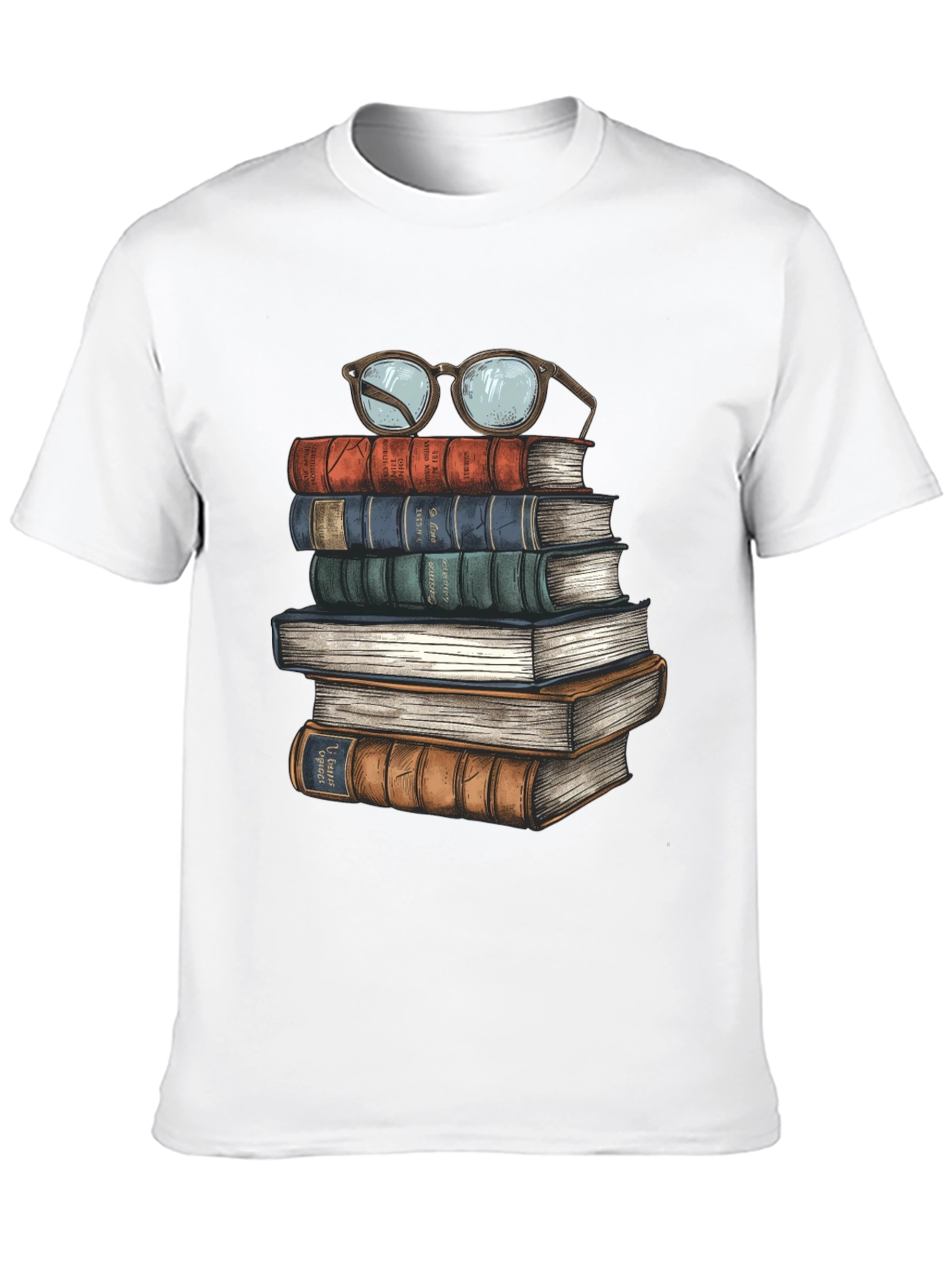 Book Stack T-Shirt - Readers Delight