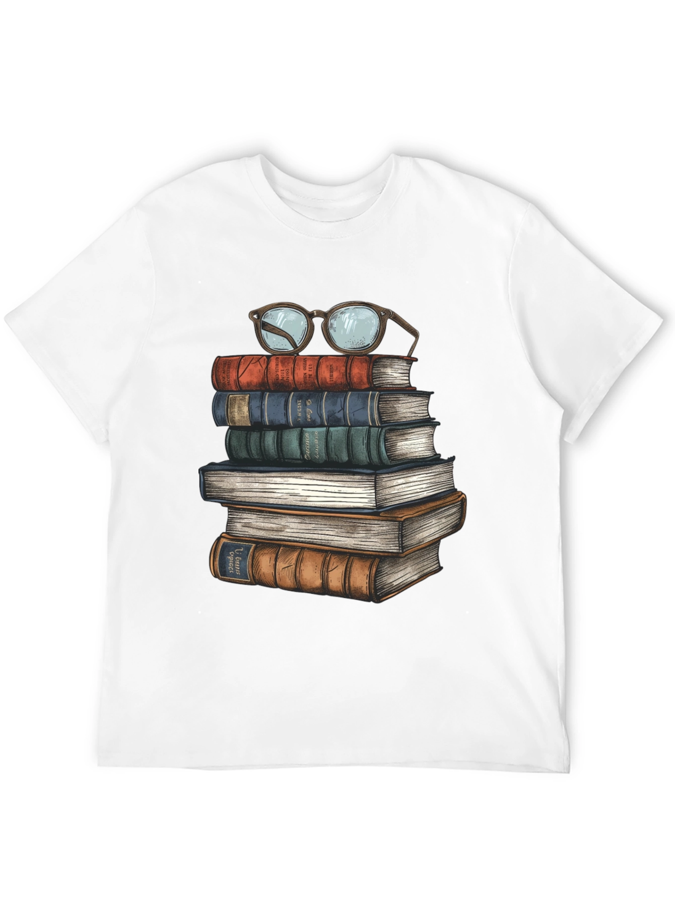 Book Stack T-Shirt - Readers Delight