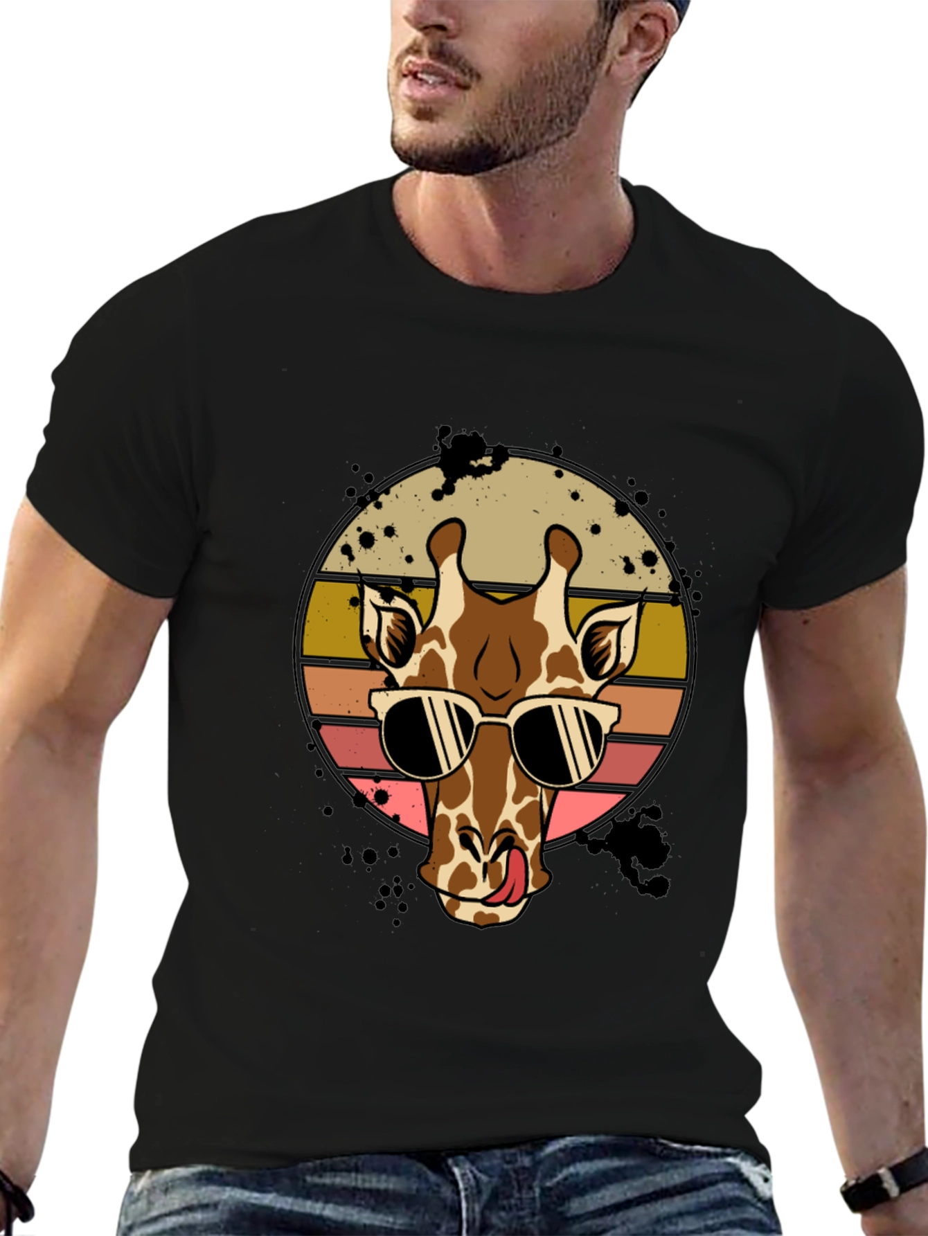 Cool Giraffe T-Shirt - Trendy Animal Graphic Tee