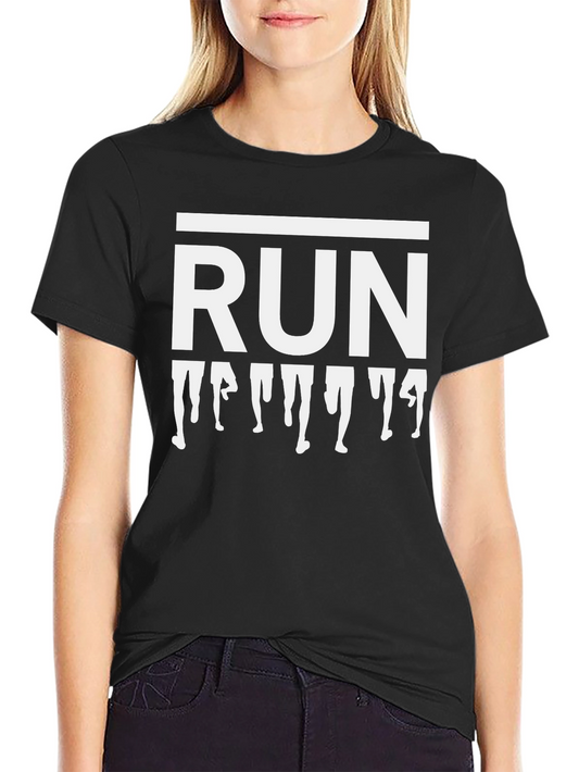 Run T-Shirt - Athletic Runner Design - Comfort Fit