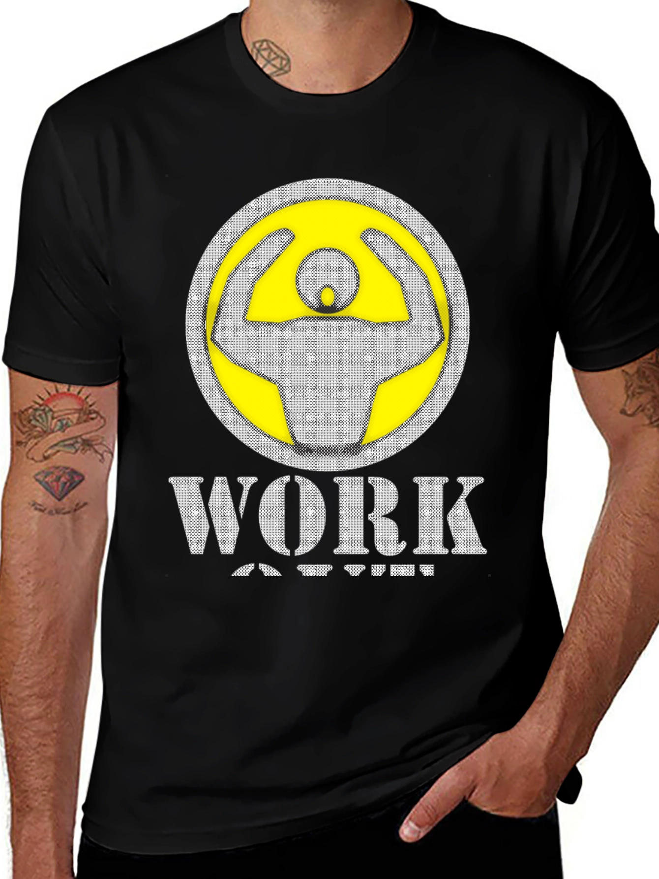 Workout Graphic Tee - Black