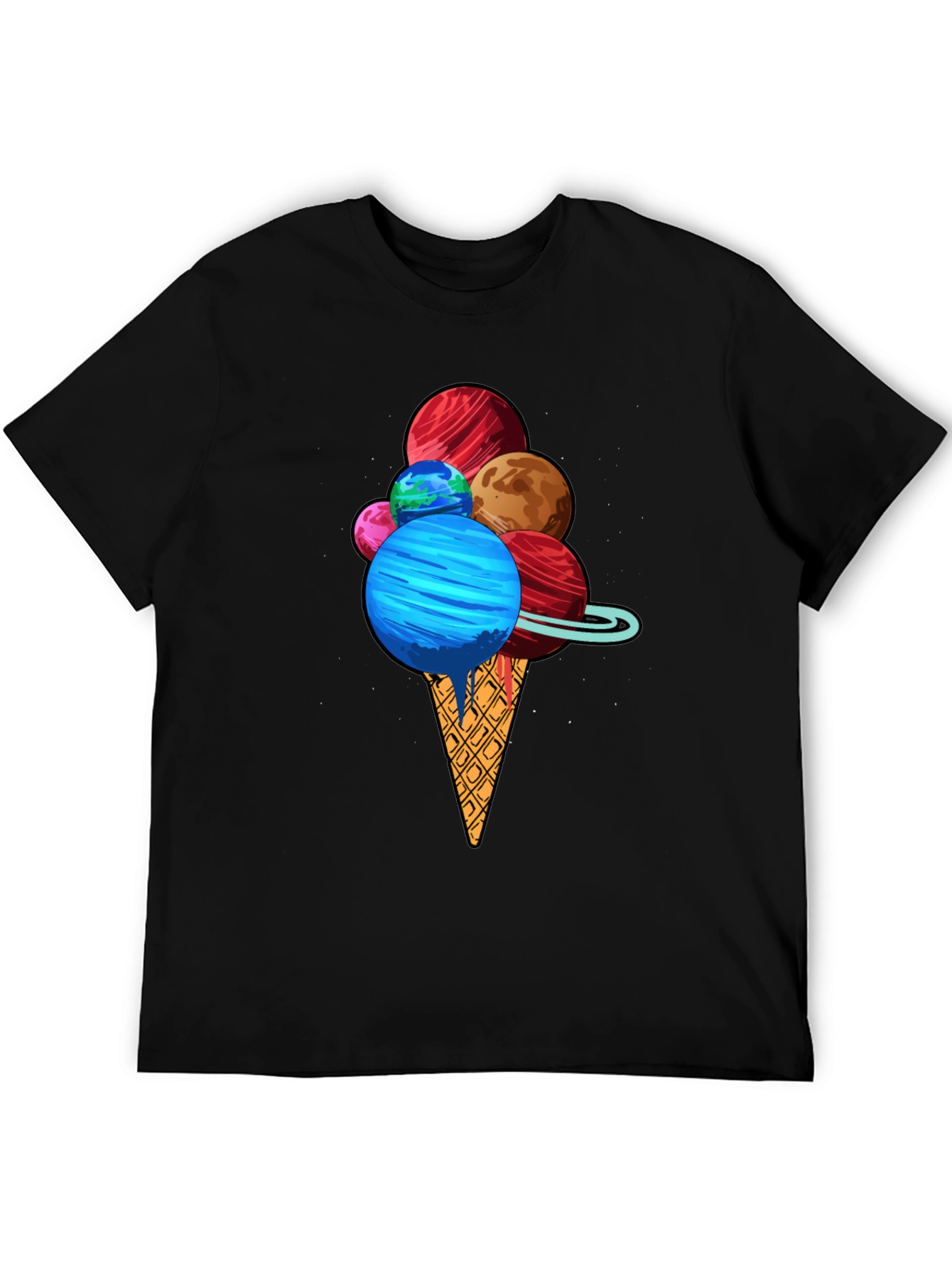Planetary Ice Cream T-Shirt - Space Dessert Tee