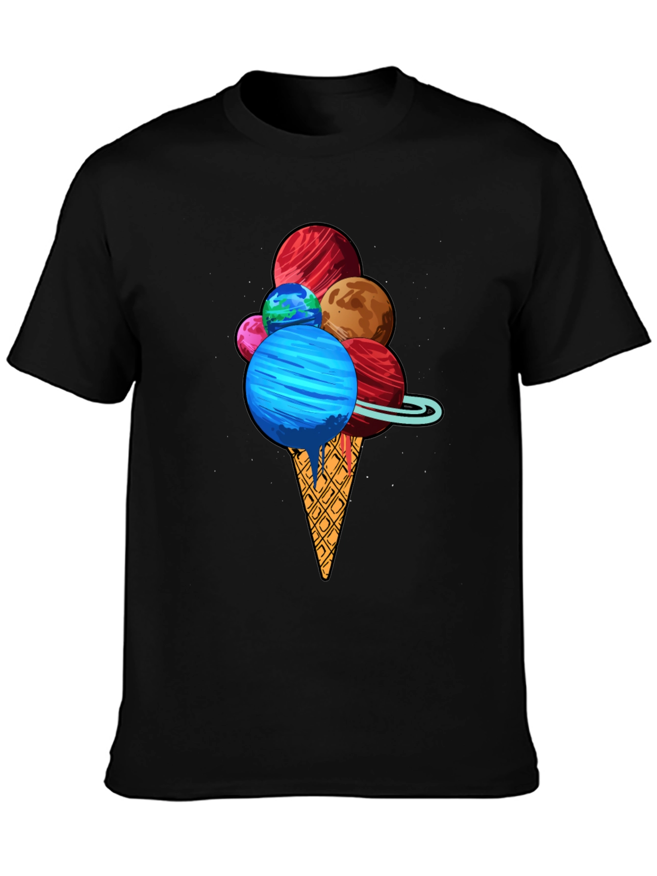 Planetary Ice Cream T-Shirt - Space Dessert Tee