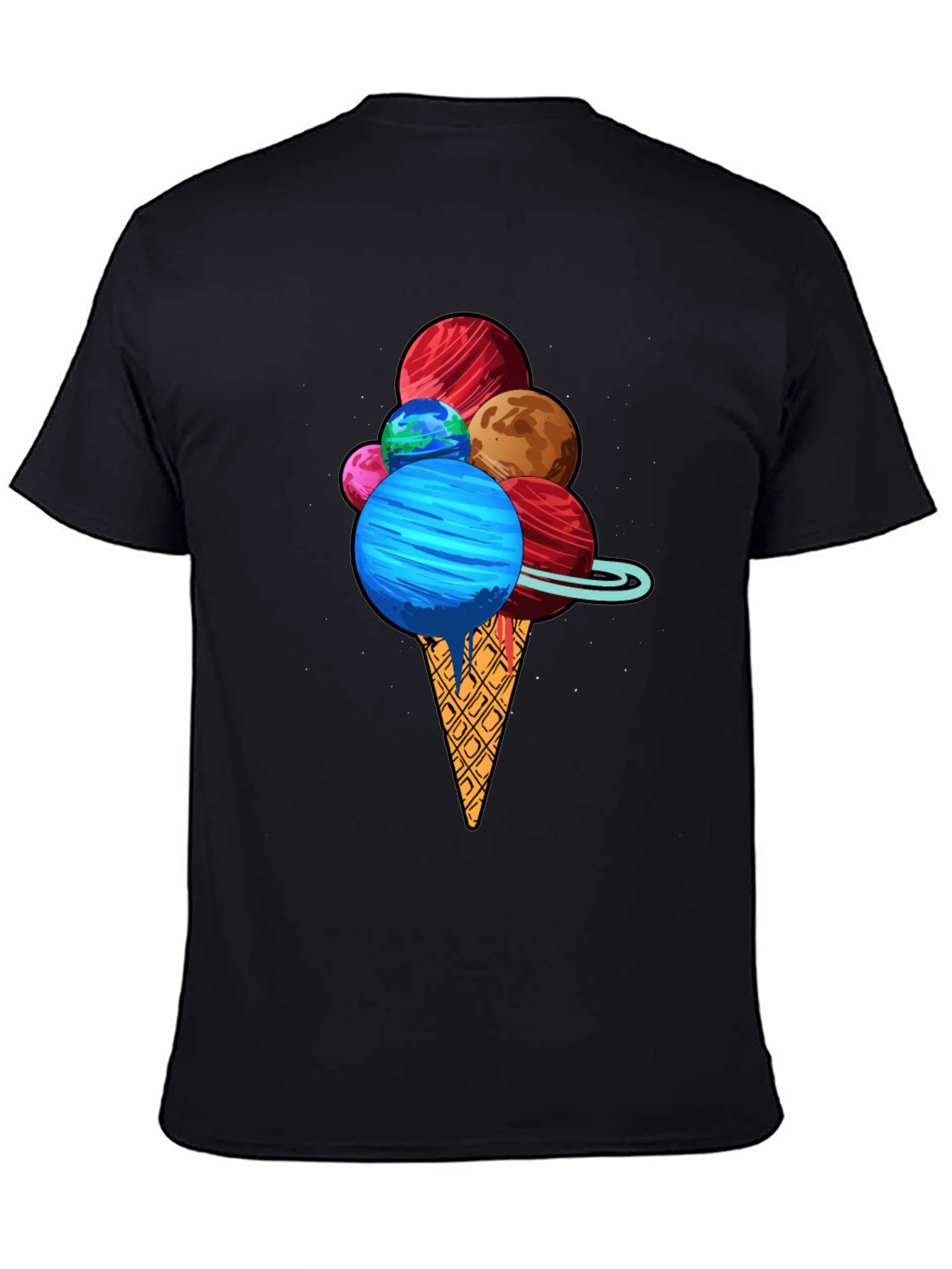 Planetary Ice Cream T-Shirt - Space Dessert Tee