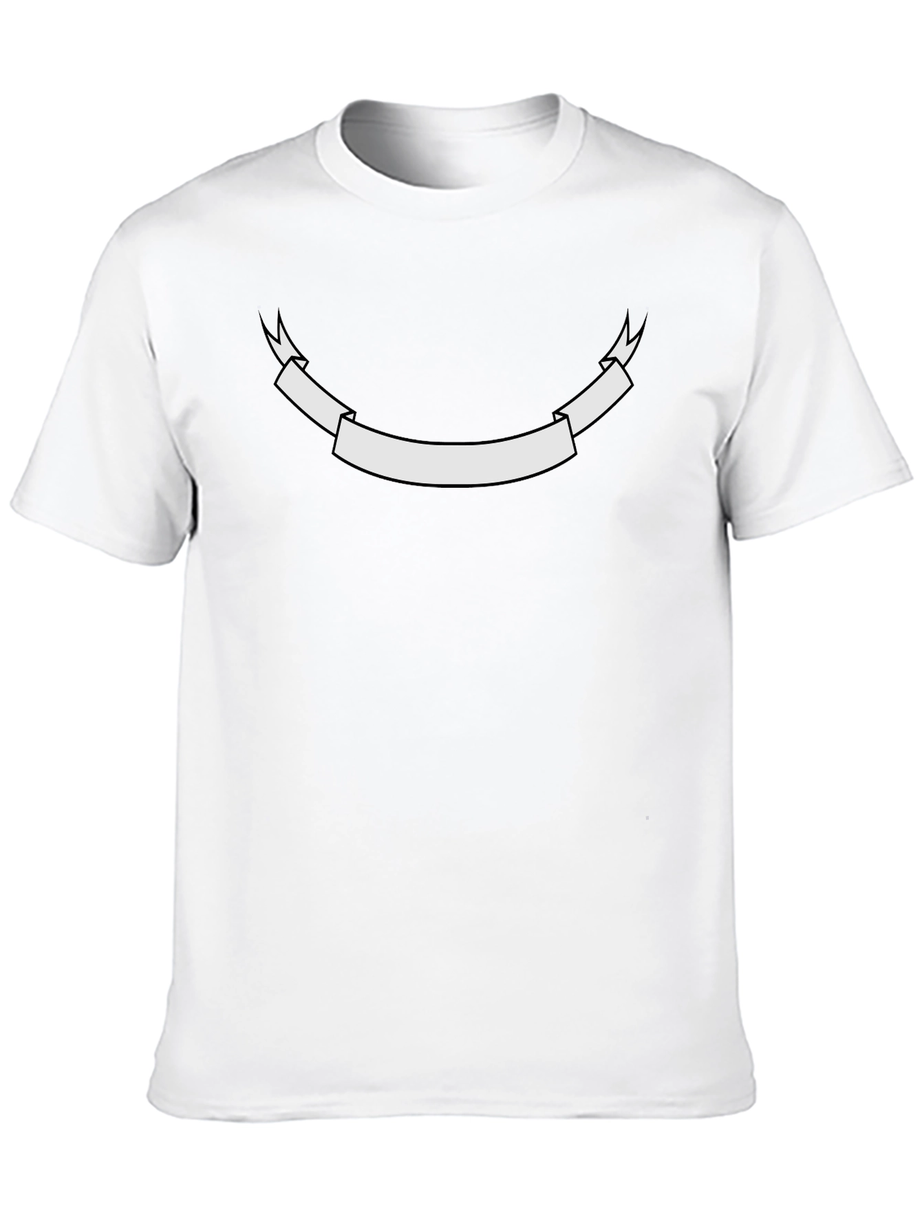 Mens Black Graphic Tee - Customizable Banner Design