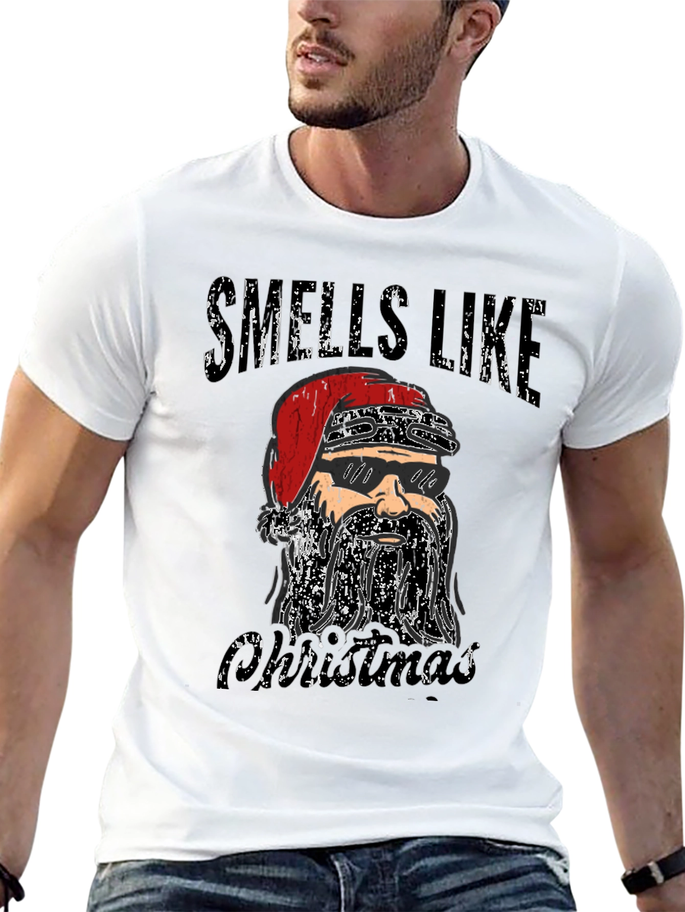 Smells Like Christmas Santa T-Shirt