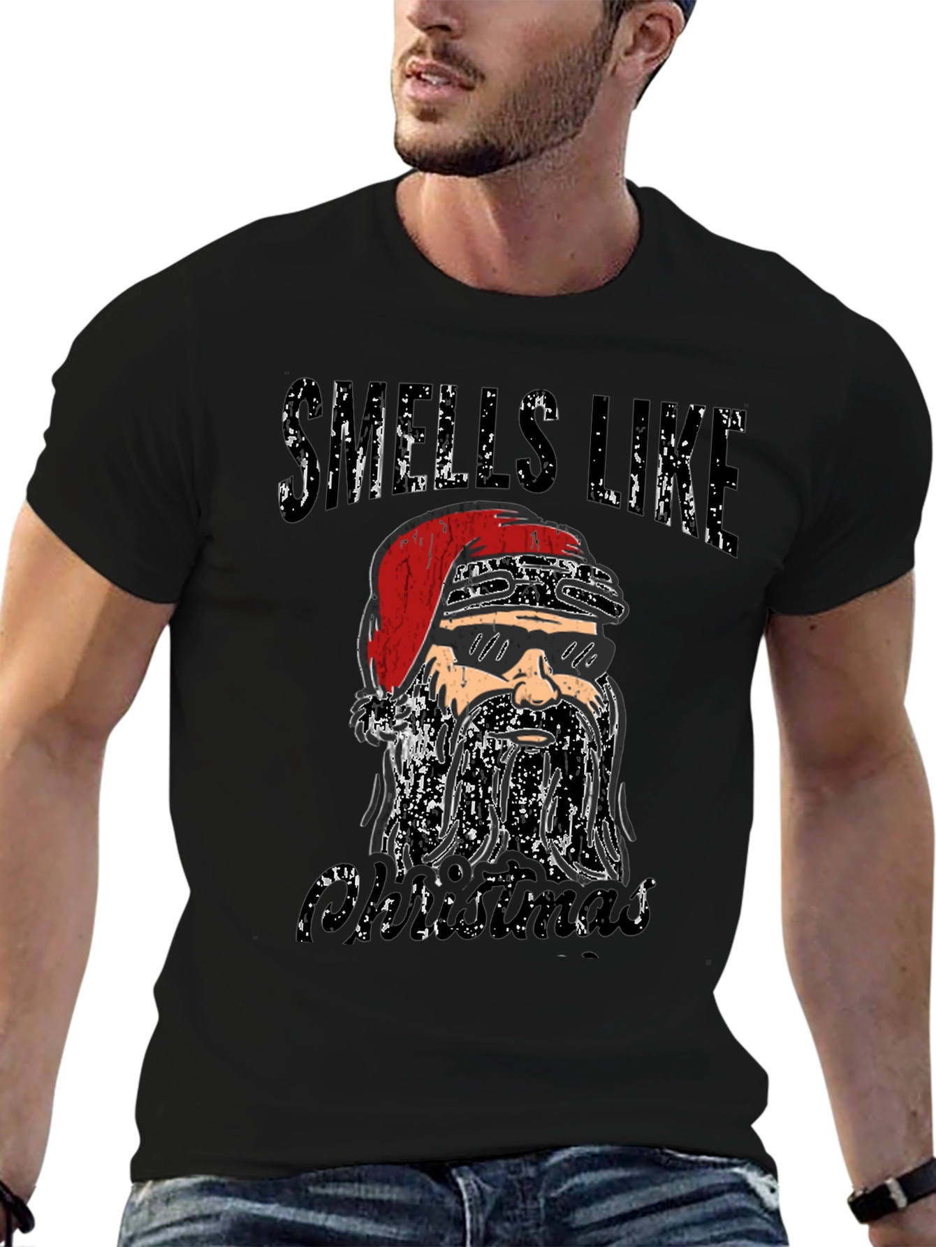 Smells Like Christmas Santa T-Shirt