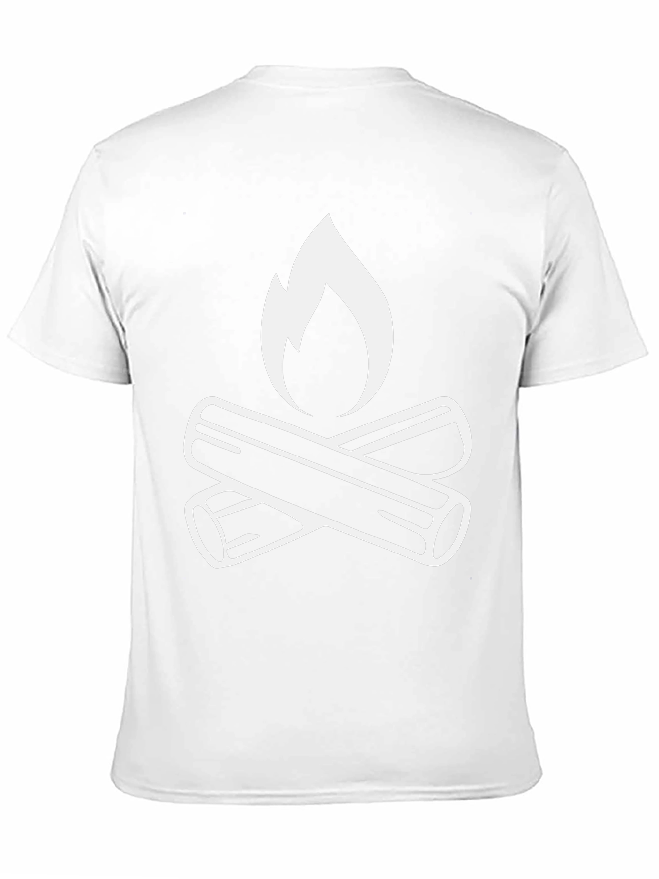 Campfire Graphic Tee - Black Cotton T-Shirt