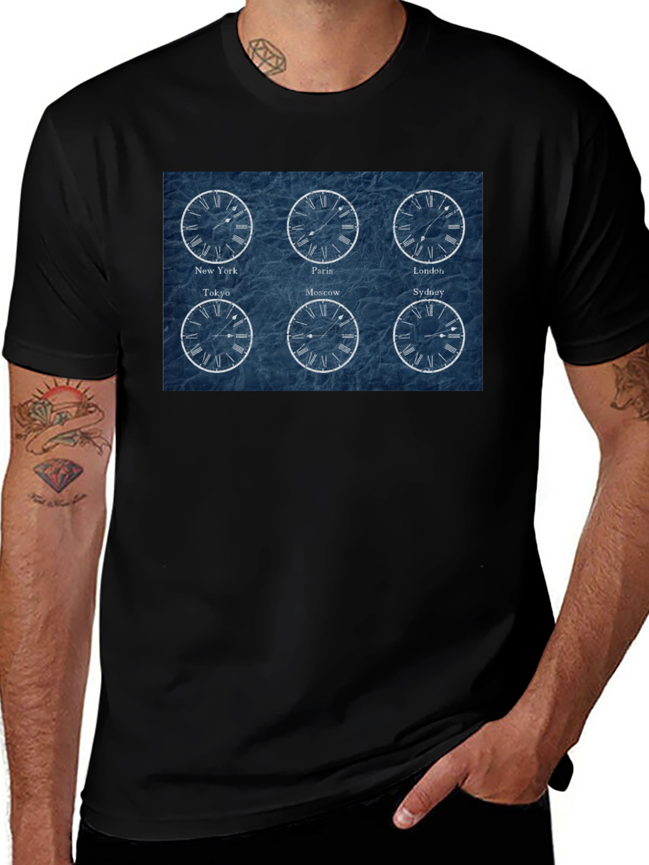 World Time Zone T-Shirt - Travel Themed Tee