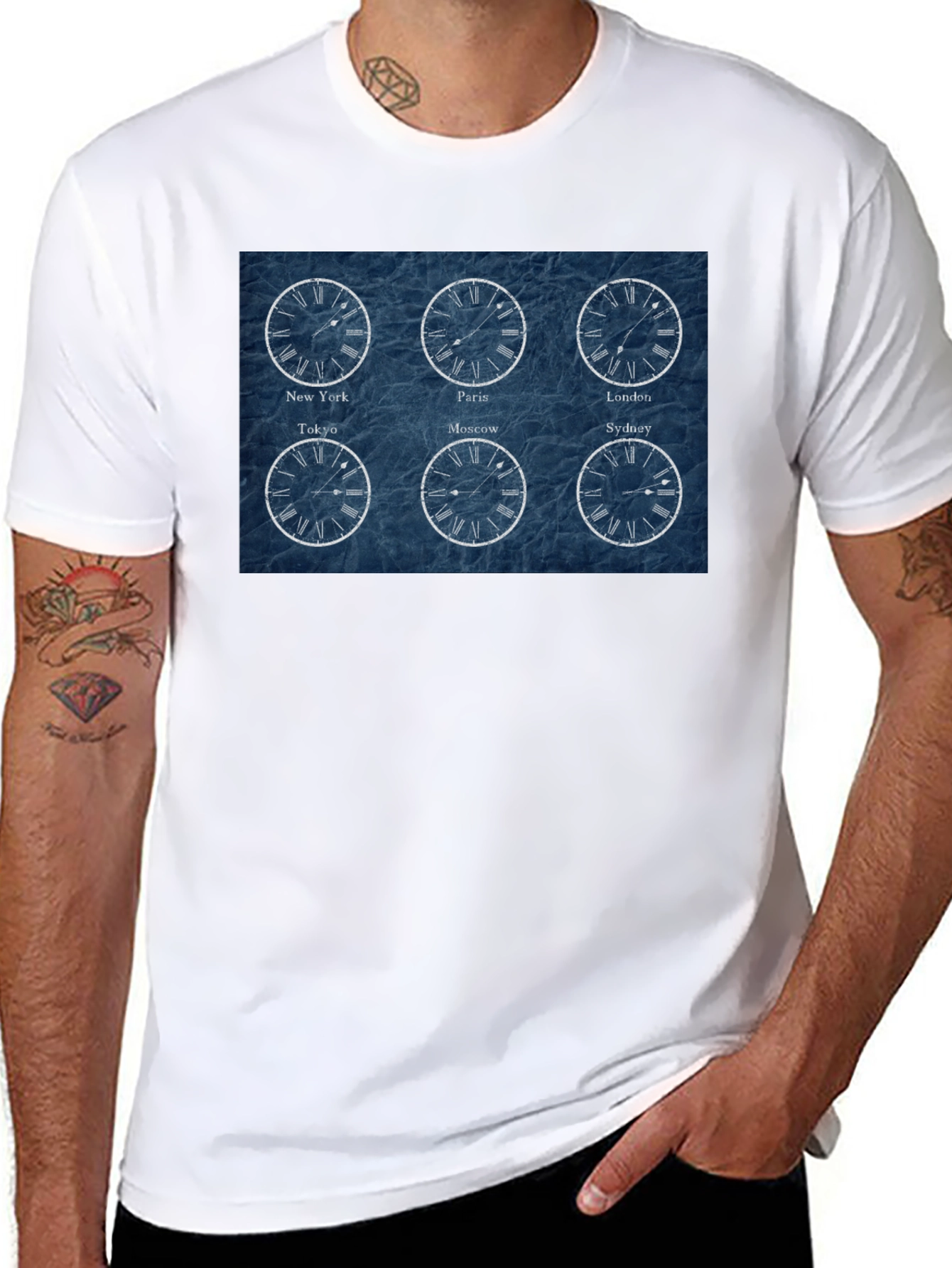 World Time Zone T-Shirt - Travel Themed Tee