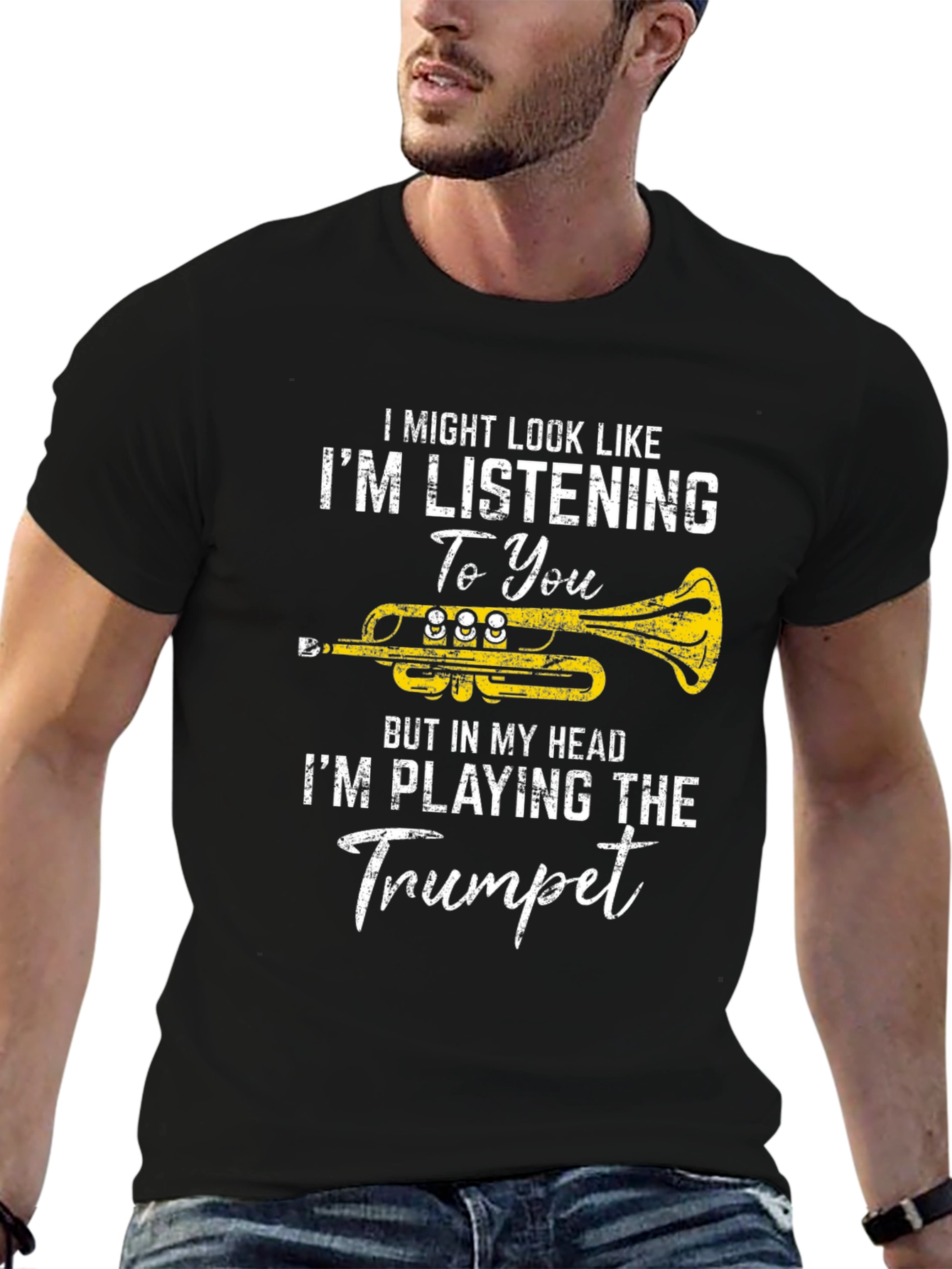 Trumpet Player Graphic T-Shirt - Musician Tee