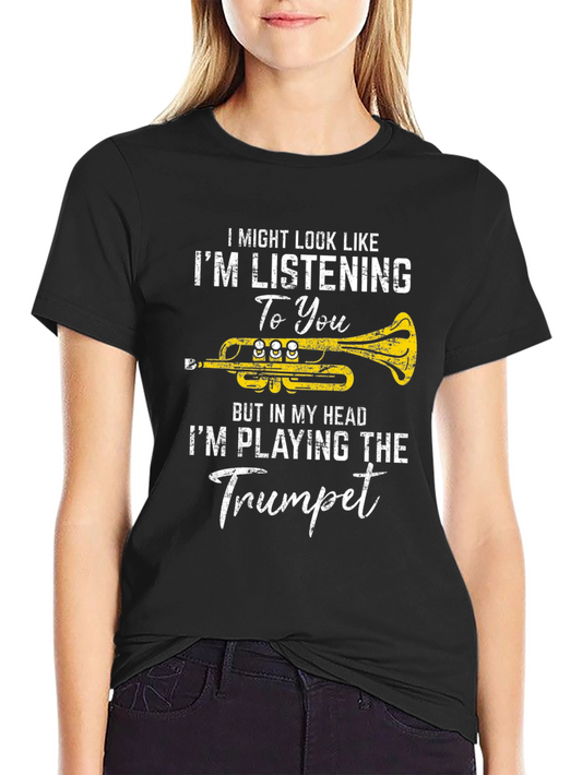 Trumpet Player Graphic T-Shirt - Musician Tee