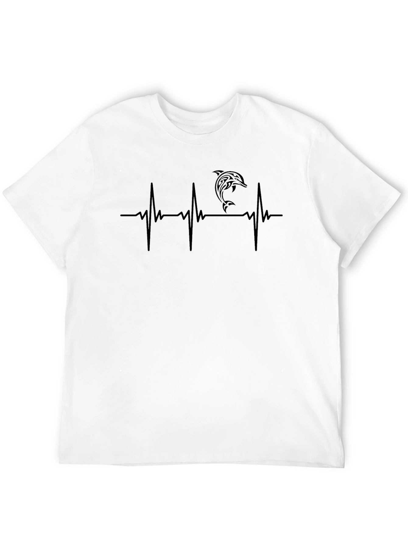 Dolphin Heartbeat T-Shirt - Mens Graphic Tee