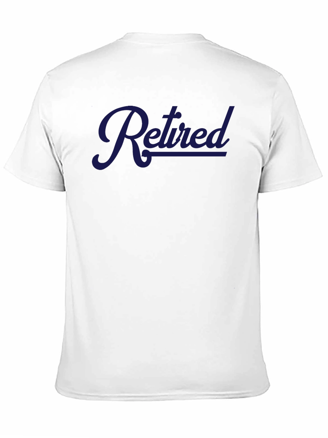 Retired Graphic Tee - Mens Casual Black T-Shirt