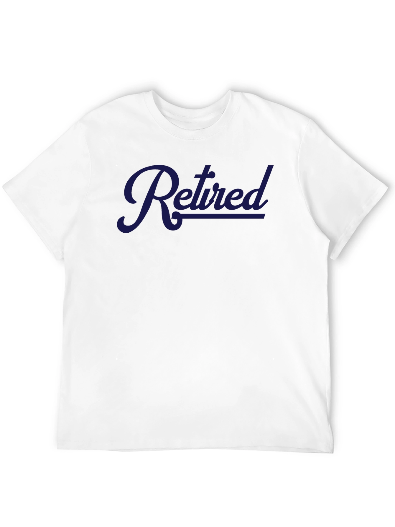 Retired Graphic Tee - Mens Casual Black T-Shirt