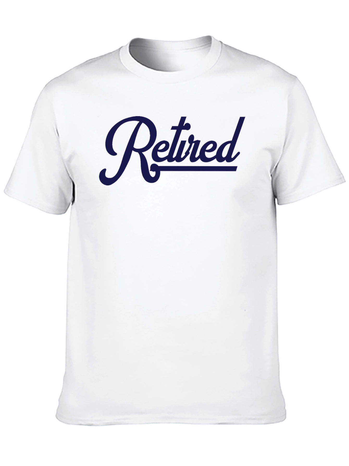 Retired Graphic Tee - Mens Casual Black T-Shirt