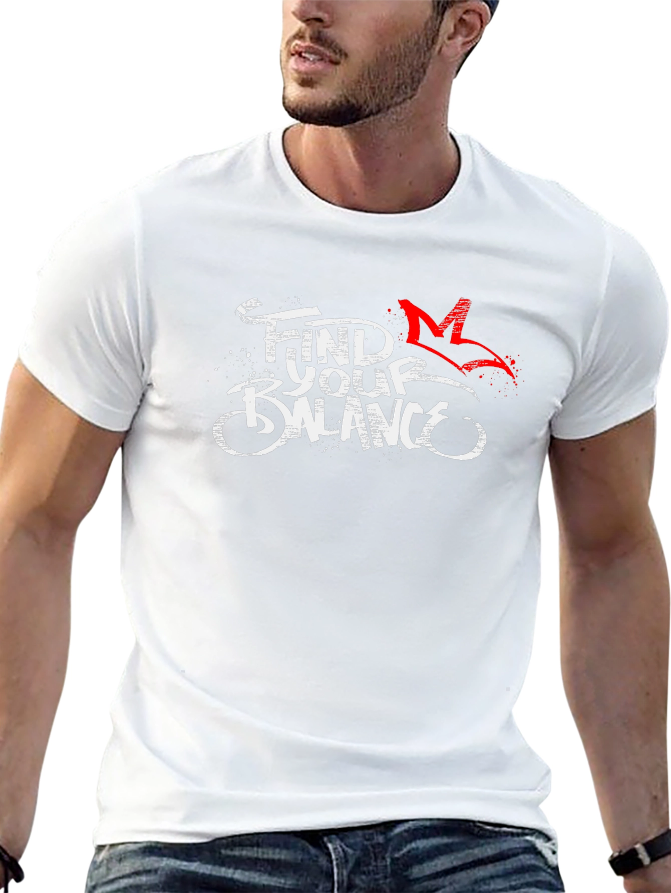 Find Your Balance Black Graphic Tee