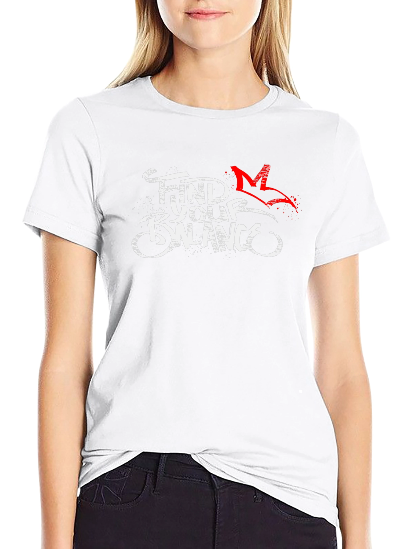 Find Your Balance Black Graphic Tee