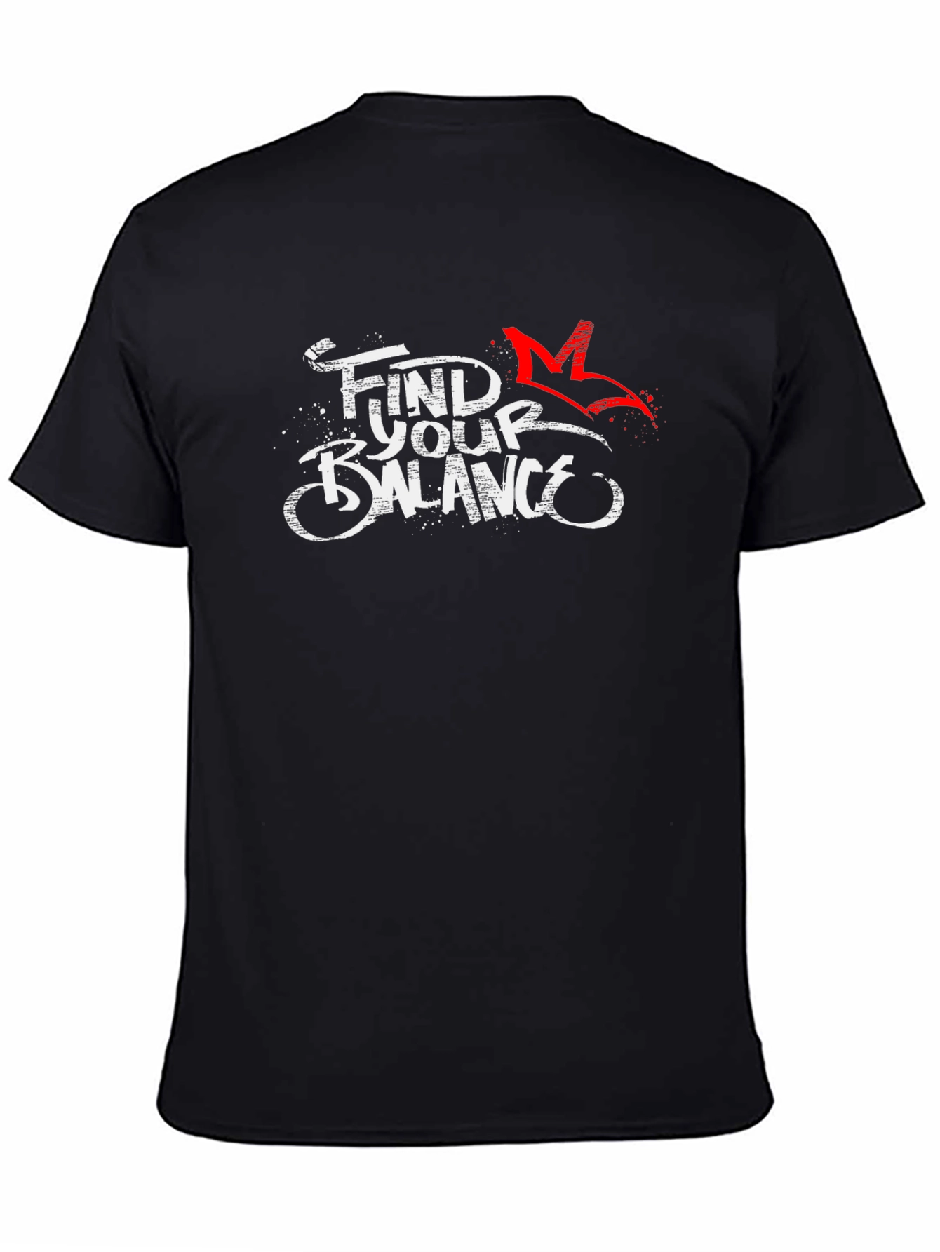 Find Your Balance Black Graphic Tee