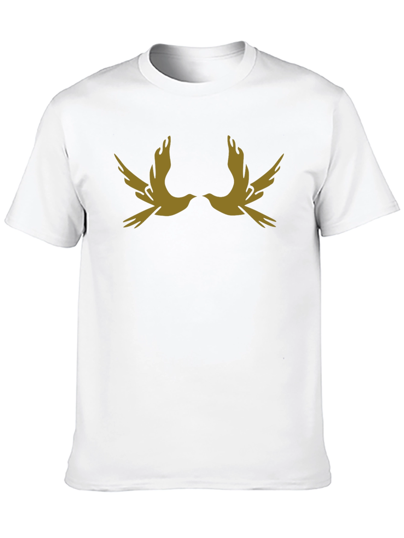 Two Doves Black Graphic Tee - Stylish Casual Wear