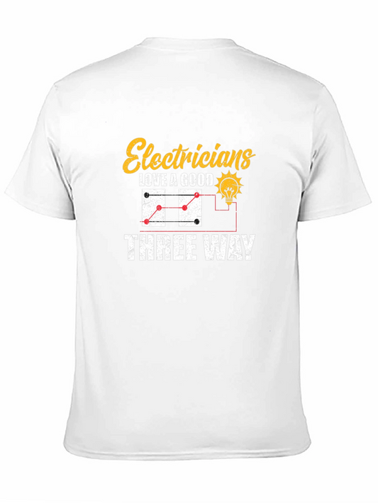 Electricians Three Way Humor Graphic T-Shirt