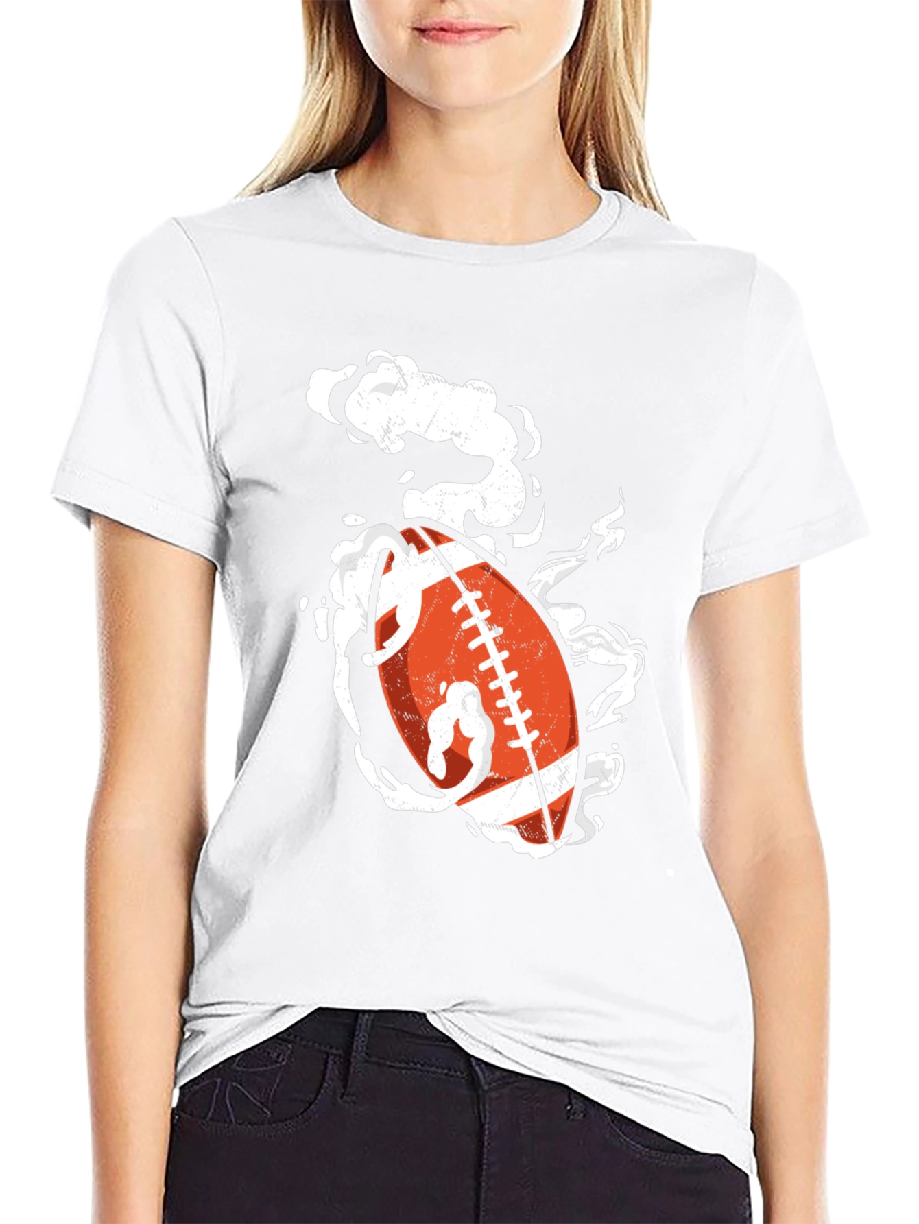 Football Graphic Print T-Shirt
