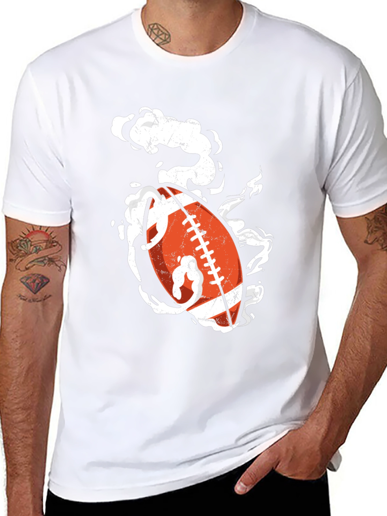 Football Graphic Print T-Shirt