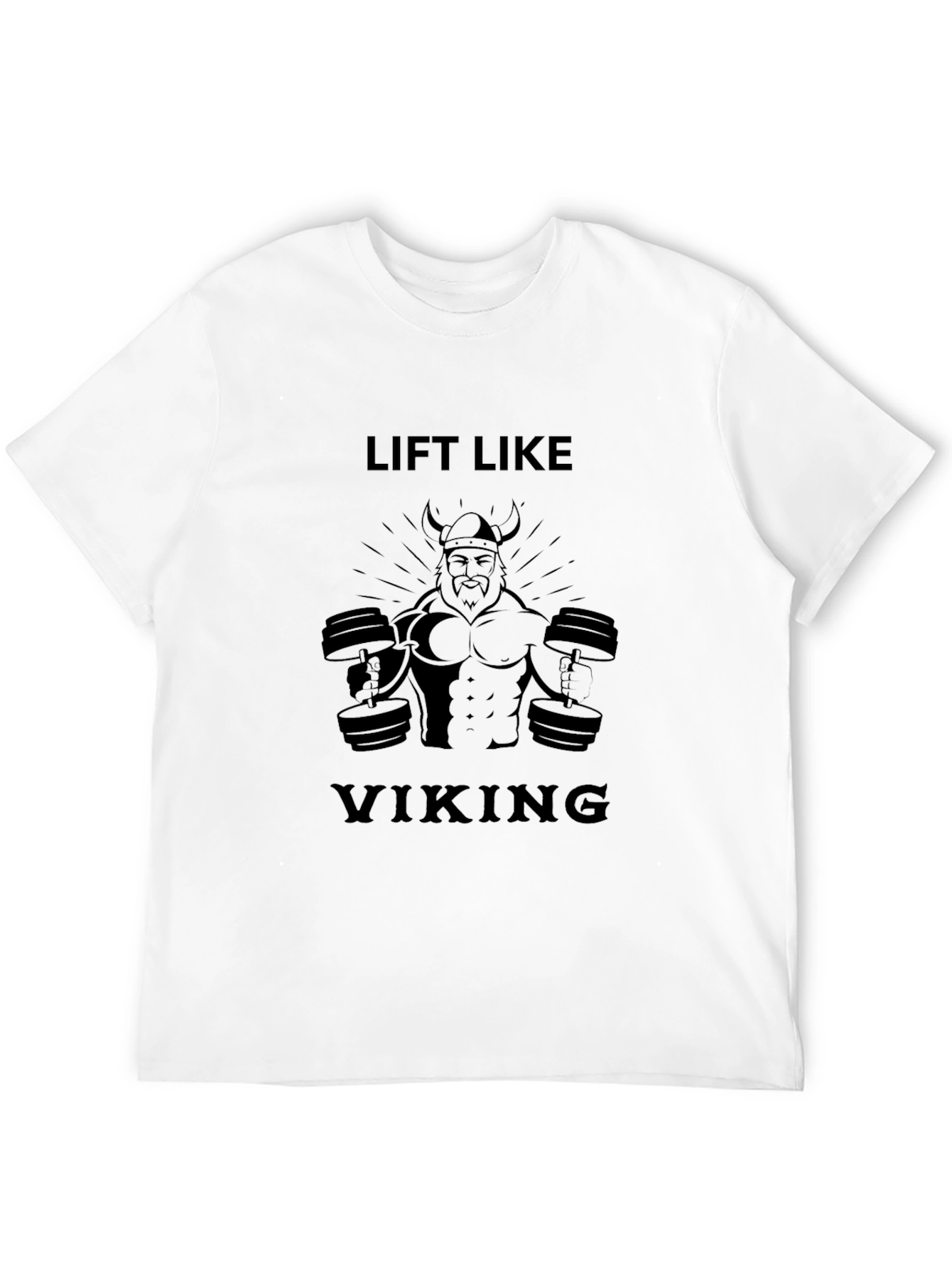 Lift Like Viking T-Shirt Black Graphic Tee