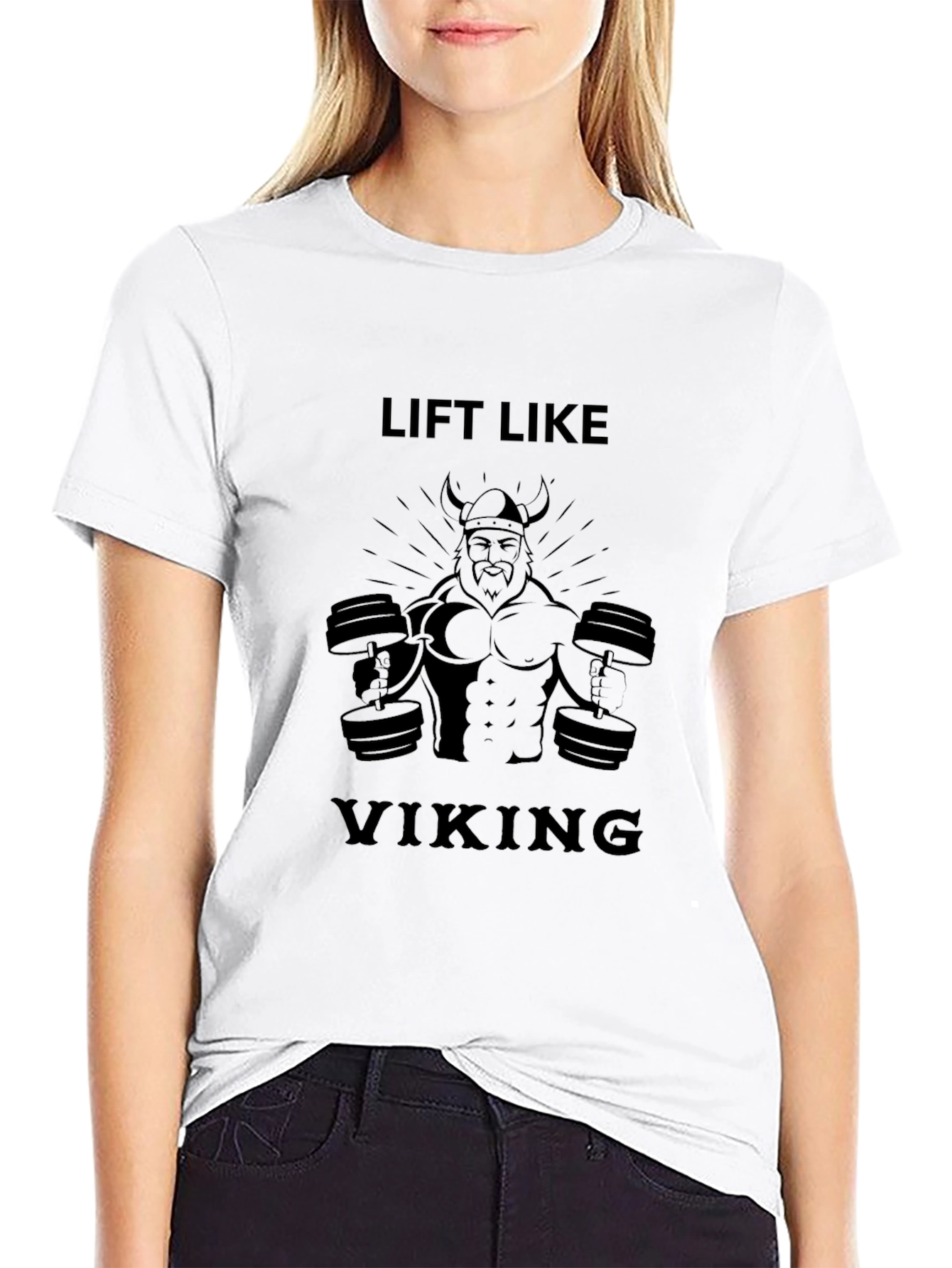 Lift Like Viking T-Shirt Black Graphic Tee