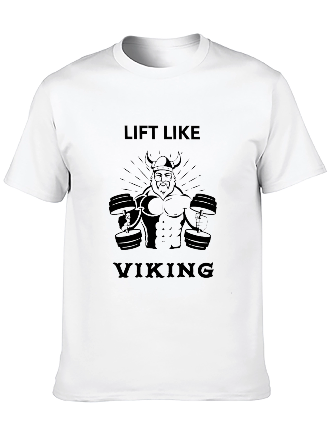 Lift Like Viking T-Shirt Black Graphic Tee
