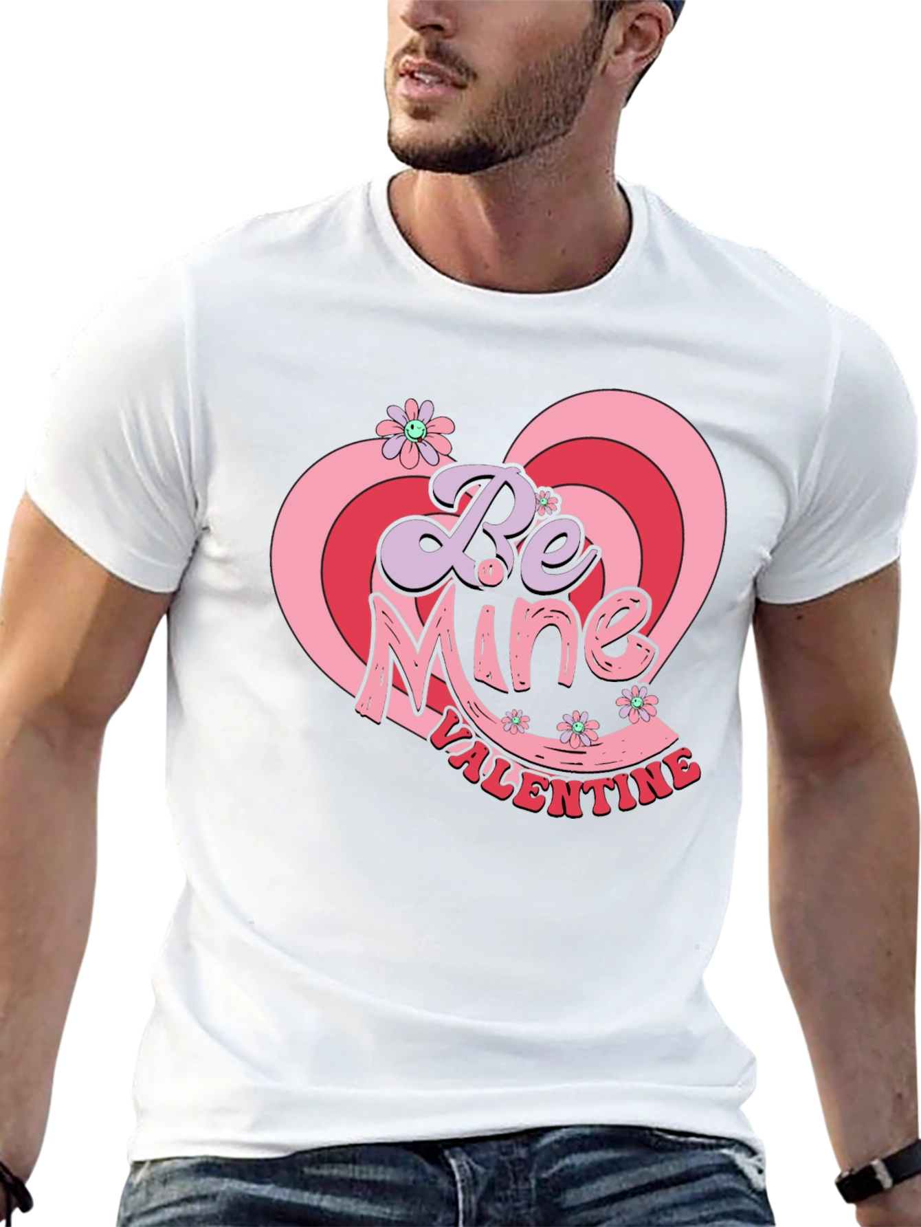 Be Mine Valentine Black T-Shirt