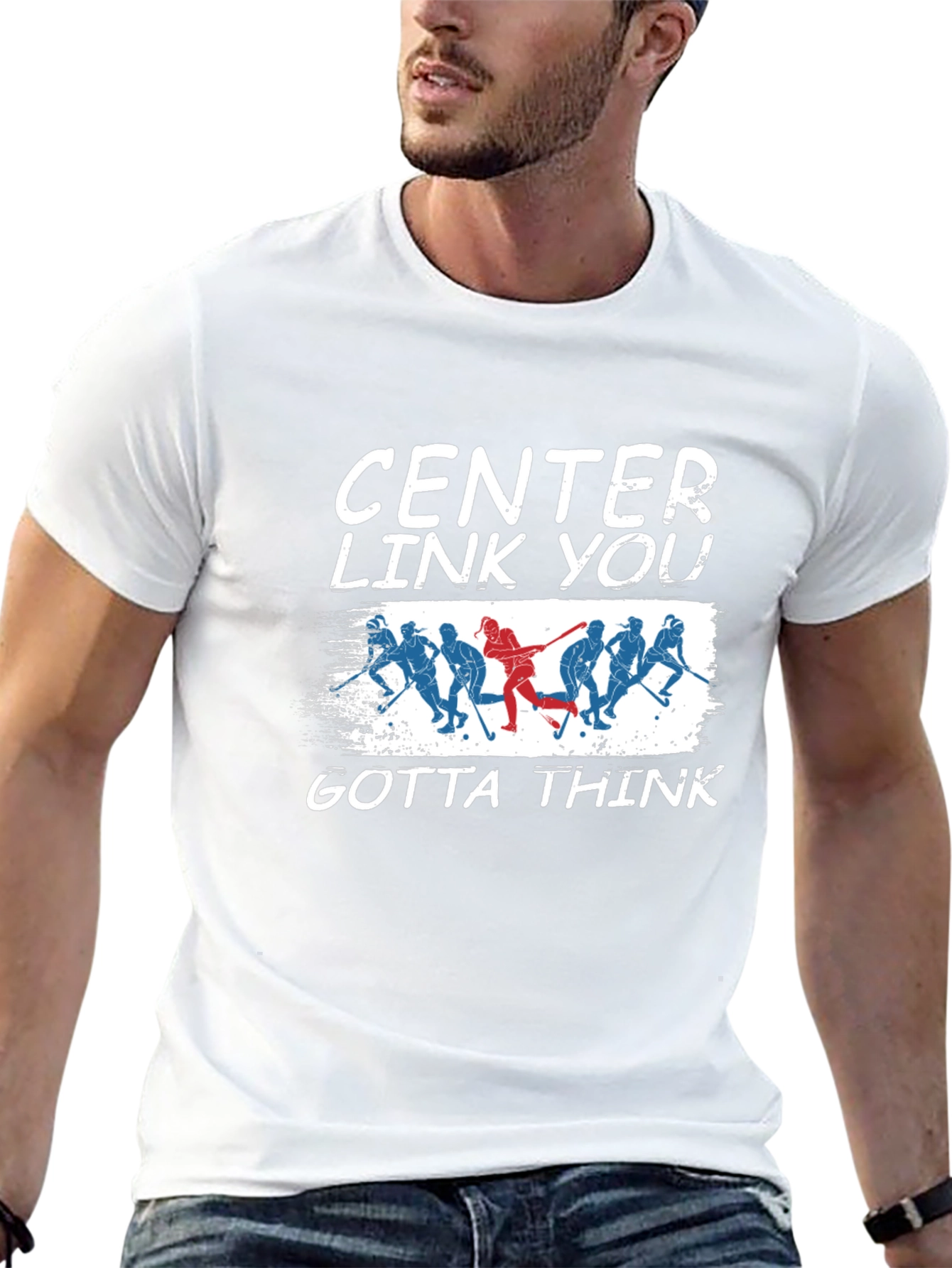 Center Link You Gotta Think Hockey Graphic Tee