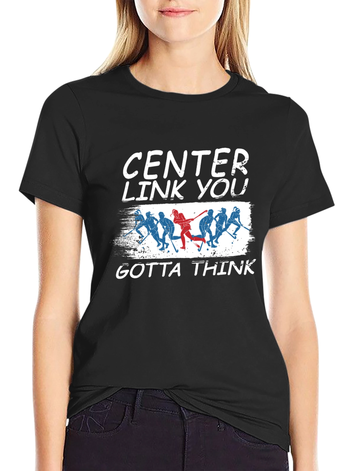 Center Link You Gotta Think Hockey Graphic Tee