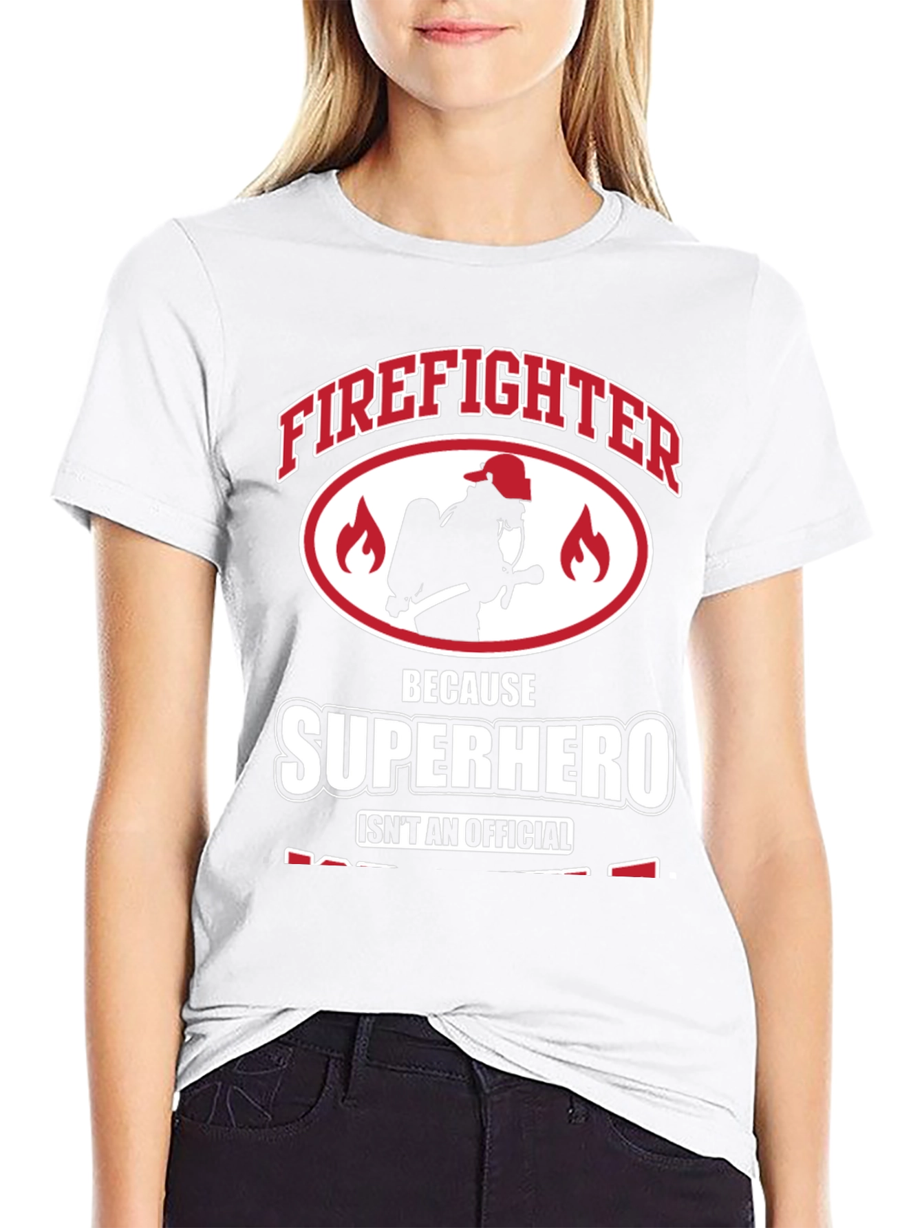 Firefighter Superhero Graphic Tee - Heroic Design