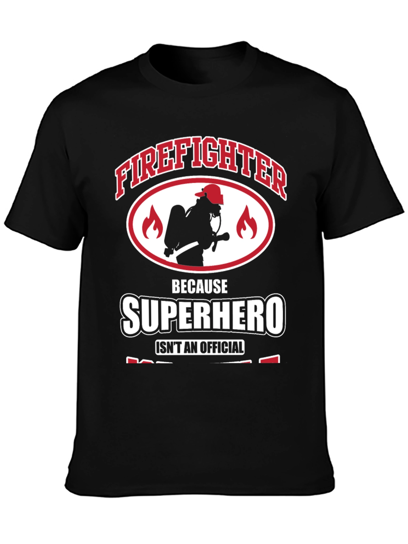 Firefighter Superhero Graphic Tee - Heroic Design