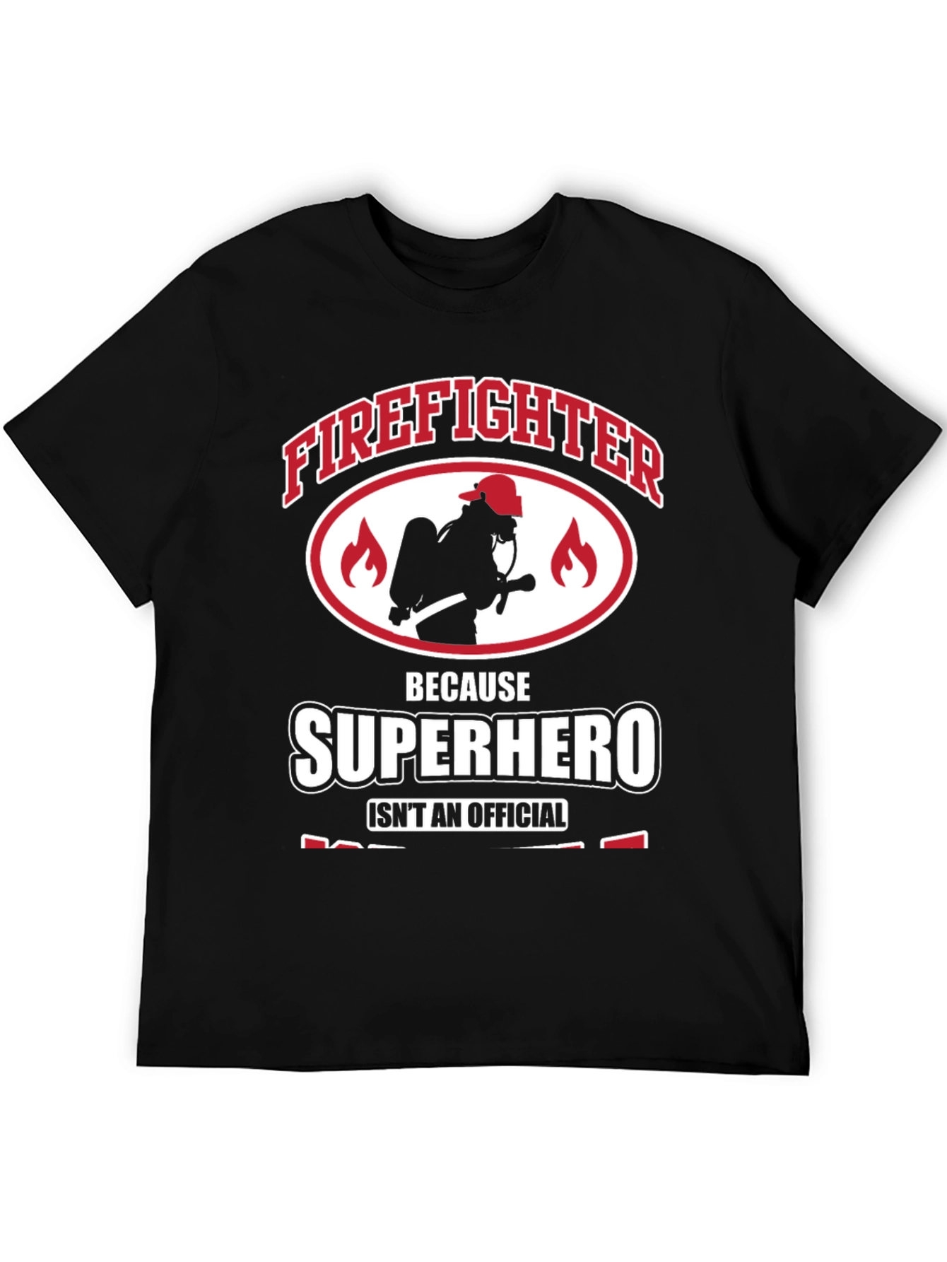 Firefighter Superhero Graphic Tee - Heroic Design