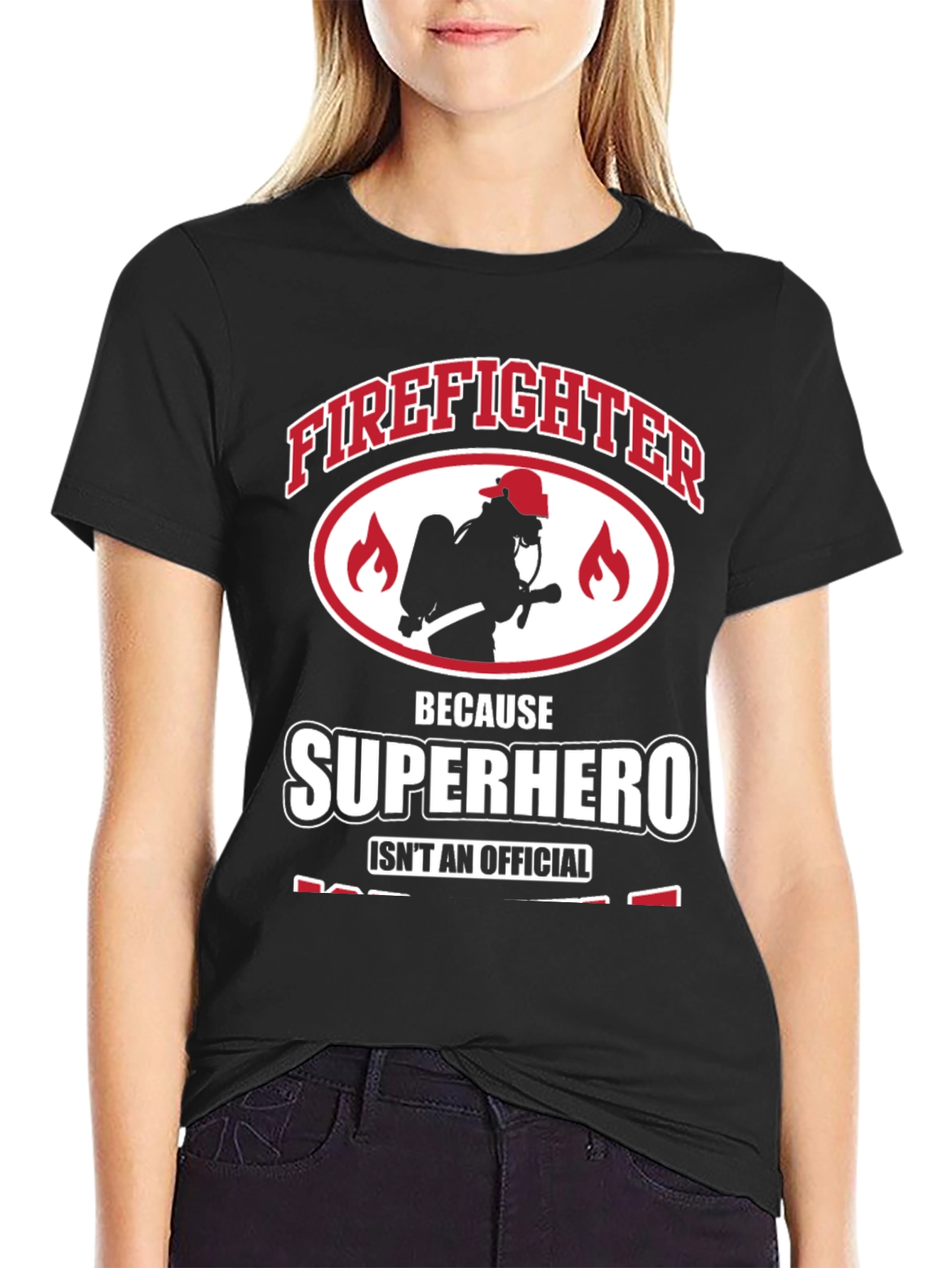 Firefighter Superhero Graphic Tee - Heroic Design
