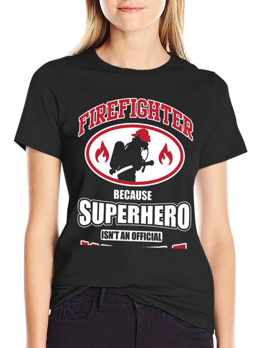 Firefighter Superhero Graphic Tee - Heroic Design