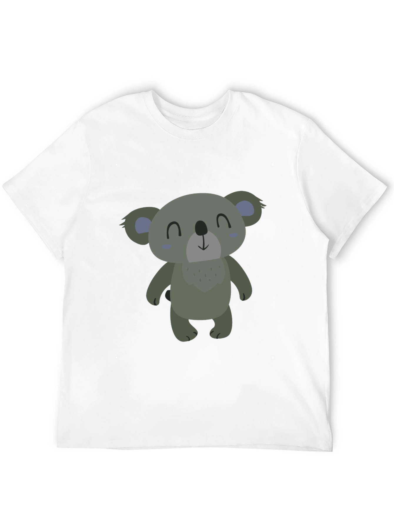 Cute Koala Graphic Black T-Shirt