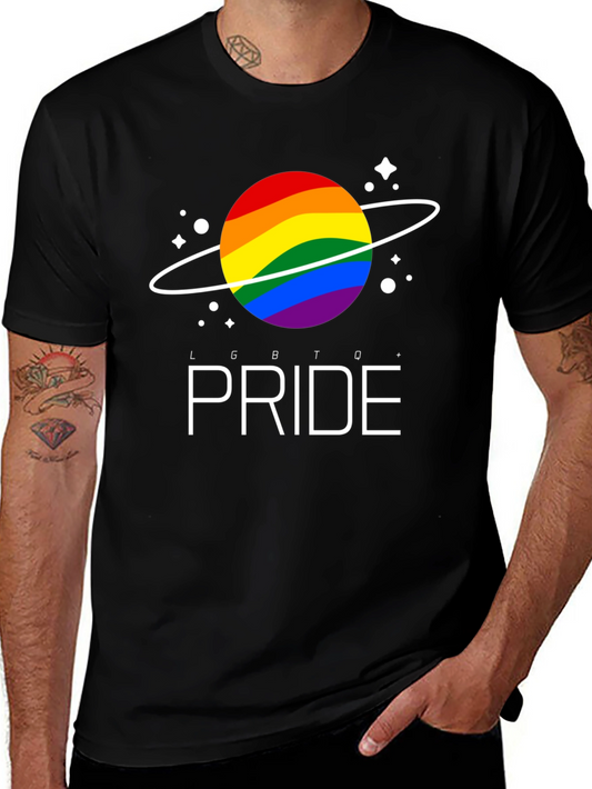 LGBTQ Pride Planet T-Shirt - Unisex Black Tee