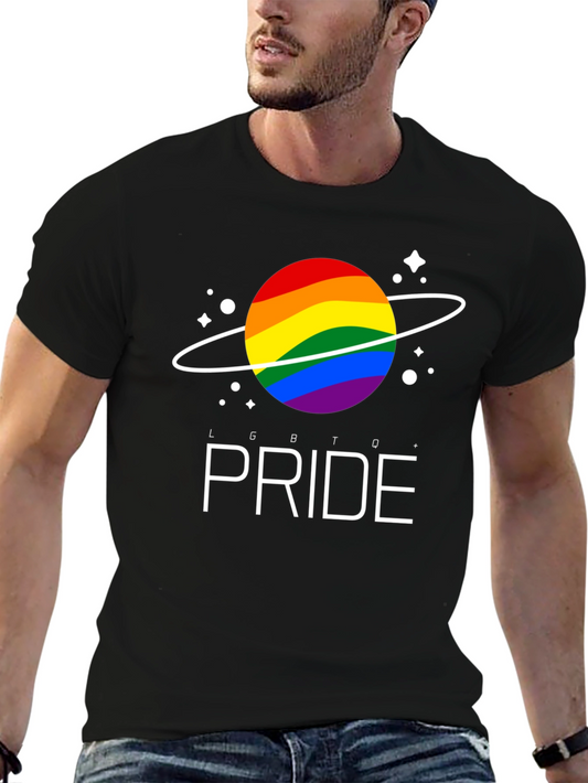 LGBTQ Pride Planet T-Shirt - Unisex Black Tee