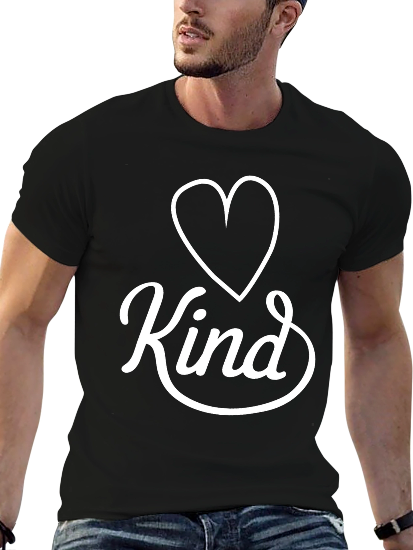 Kind Heart Graphic Tee - Black Unisex T-Shirt